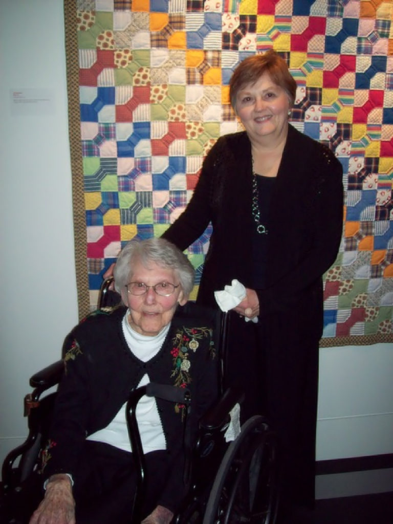 Gail and Lois at quilt show